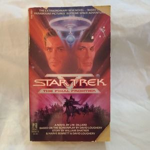 Star Trek 5: The Final Frontier by J. M. Dillard 1989 Paperback Vintage